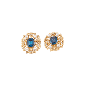 Boucles d’oreilles en acier inoxydable ornées de pierres de zircon