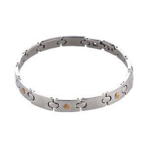 Bracelet en métal argenté