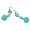 Boucles d’Oreilles Turquoise – Crochets en Acier Inoxydable