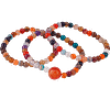 Trio de bracelets en perles naturelles d’agate