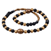 Collier aux Perles de Céramique d’Autrefois