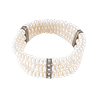 Bracelet élastique en perles d’eau douce à trois couches
