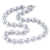 Collier Perla Métal – Perles Baroques Effet Argenté