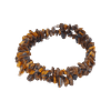 Bracelet double rang en chips d’Œil de Tigre