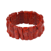 Bracelet Extensible en Corail Rouge