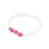 Bracelet en perles de culture & agate