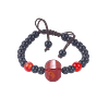 Bracelet de pierre d’agate rouge naturel