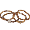 Quatro de Bracelets en Pierres Naturelles – Création Monbijoux