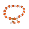 Bracelet Élastique Monbijoux en Cornaline & Cristal