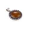 Pendentif Argent 925 & Quartz Fumé Naturel