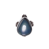 Bague Argent Sterling 925 & Obsidienne
