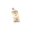 Pendentif Vintage Argent 925 & Ivoire Sculpté Hiéroglyphes