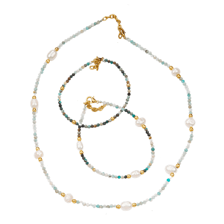 Ensemble Aigue-Marine & Perles de Culture – Création Monbijoux