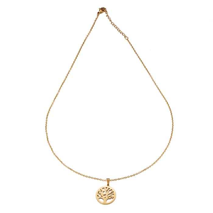Collier avec pendentif arbre de vie en acier inoxydable