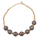 Collier en Acier Inoxydable avec Pierres Zircon
