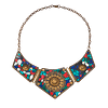Collier Tibétain en Pierres & Acier Inoxydable