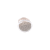 Bague en métal argenté, élégante et raffinée