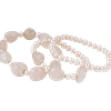 Trio de bracelets en perle de culture & quartz