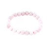 Bracelet orné de pierres de quartz rose