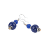 Boucles d’oreilles Monbijoux en lapis-lazuli – Crochets en acier inoxydable argenté