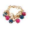 Bracelet en Acier Inoxydable & Pierres Colorées