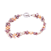 Bracelet en Perles de Culture Multicolores