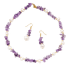 Ensemble Améthyste & Perles de Culture - Création Monbijoux