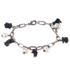 Bracelet en Argent Sterling 925 & perles de culture et onyx noir