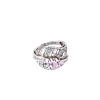 Bague Vintage Cristaux et Pierre Rose
