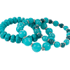 Trio de bracelets en turquoise naturel