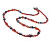 Collier en perles de pâte de verre