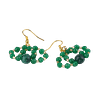 Boucles d’oreilles en Pierre de Jade – Crochet en acier inoxydable doré