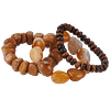 Trio de bracelets jaspe & agate & œil de tigre