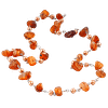 Collier en Chips d’Agate d’Abricot
