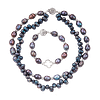 Ensemble Perles de Culture Baroques Noires - Création Monbijoux