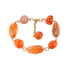 Bracelet en Agate Naturelle sur Fil Doré