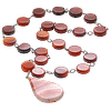 Collier en Agate Ronde avec Pendentif Élégant