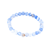 Bracelets en agate dentelle bleu ciel