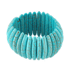 Bracelet Élastique en Turquoise ‘’plaquettes’’