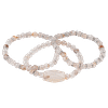 Trio de Bracelets en véritables pierres naturelles