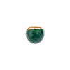 Bague en acier inoxydable sertie d’une pierre de zircon vert