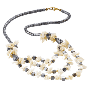 Collier en Nacre & Hématite