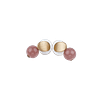 Boucles d’Oreilles en Quartz & Acier Inoxydable