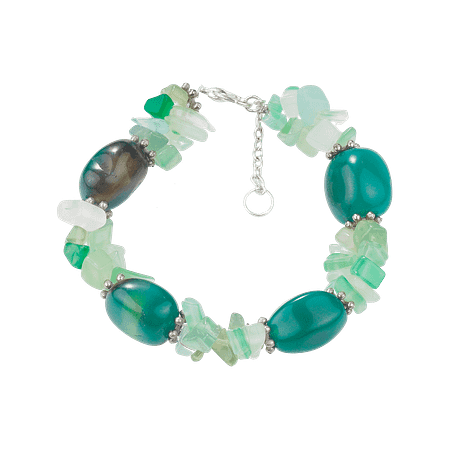 Bracelet en Pierres Naturelles de Jade – Création Monbijoux