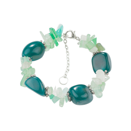 Bracelet en Pierres Naturelles de Jade – Création Monbijoux
