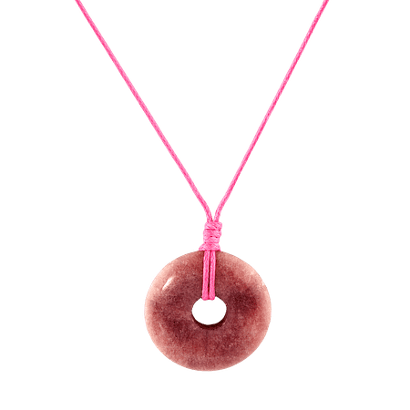 Pendentif en Rhodonite Naturel