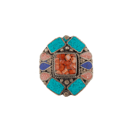 Bague ouverte ethnique tibétaine