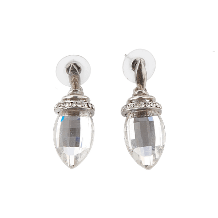 Boucles d’oreilles en métal argenté