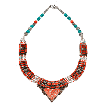 Collier Tribal Tibétain