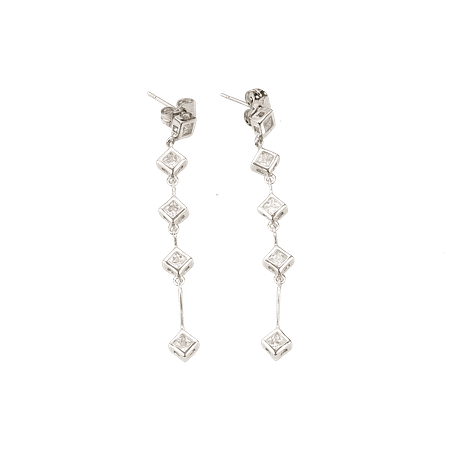 Boucles d'oreilles en métal argenté